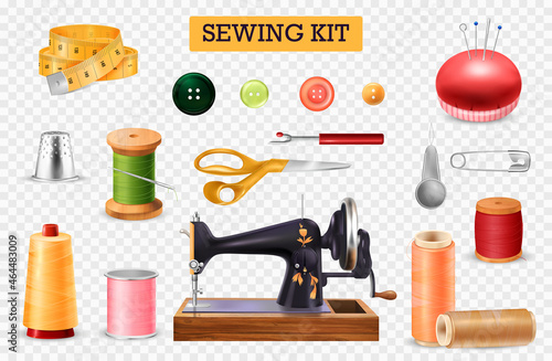 Sewing Machine Transparent Set