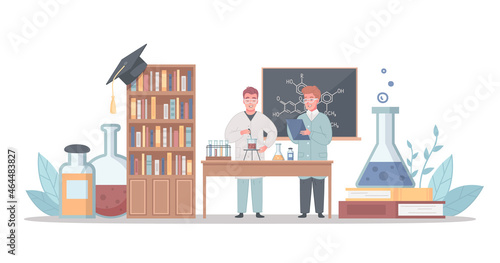 College University Cartoon Composition
