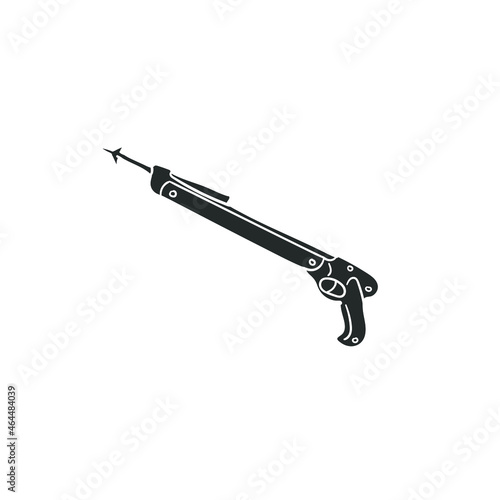 Harpoon Icon Silhouette Illustration. Hook Fishing Vector Graphic Pictogram Symbol Clip Art. Doodle Sketch Black Sign.