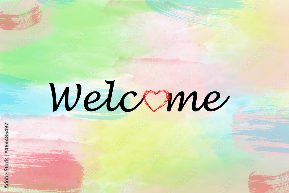 Welcome message background design
