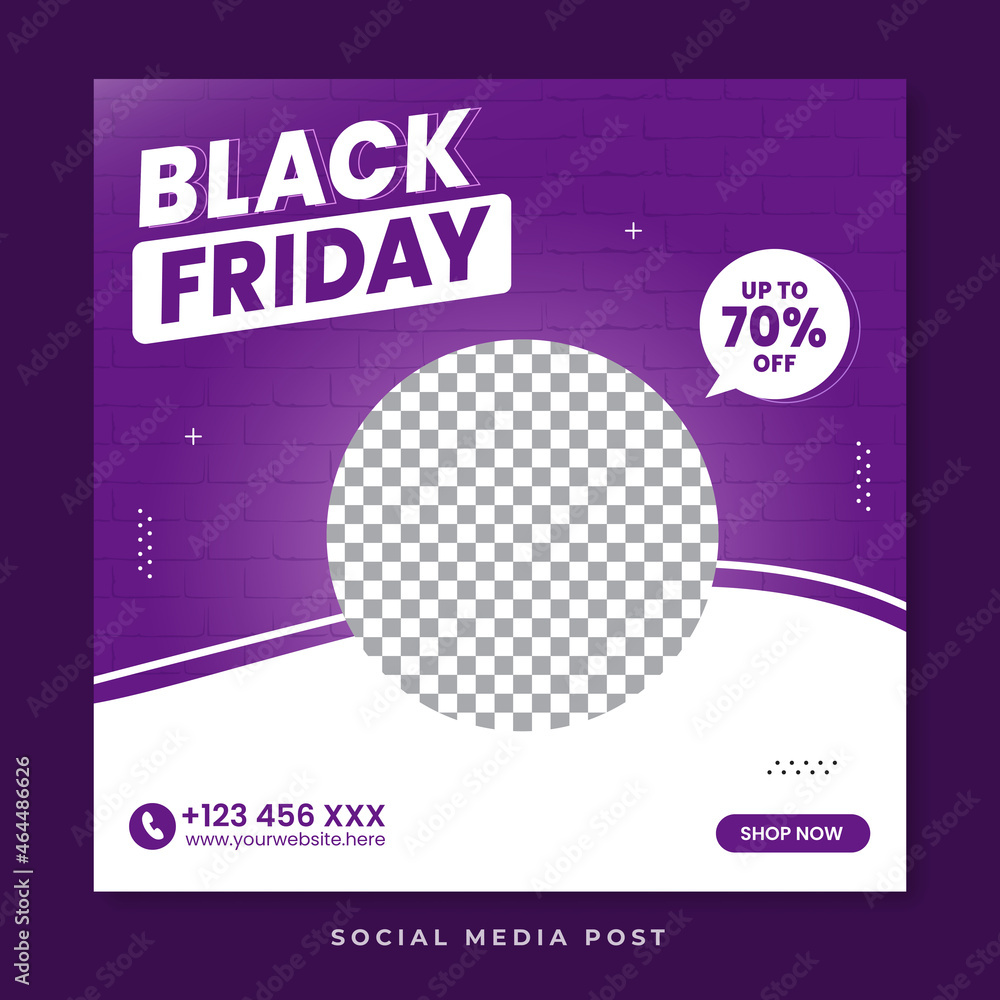 Black friday social media promotion banner template Black friday social media promotion banner template