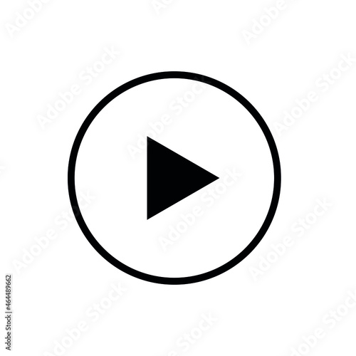 Free Download play button icon isolated on white background. vector icon isolated. - GFXLoad