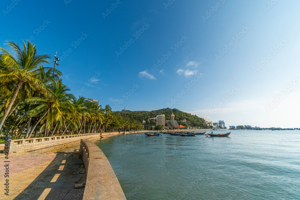 park in Front beach of Vung Tau city, Vietnam