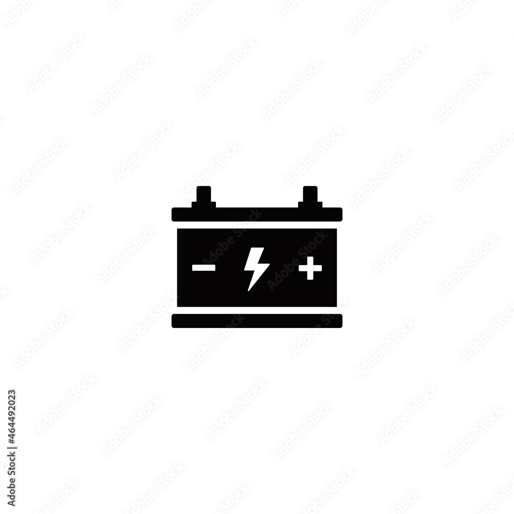 Car battery simple flat icon vector illustration Car battery simple flat icon vector illustration