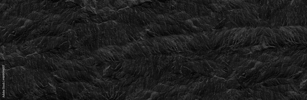 Fototapeta premium Gray grunge banner. Abstract stone background. The texture of the stone wall. Close-up.