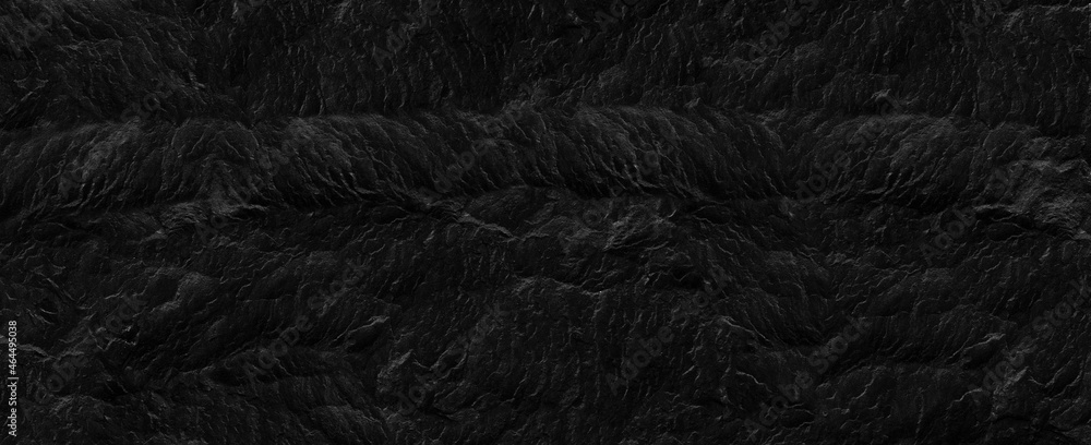 Fototapeta premium Black lined marble stone texture background.