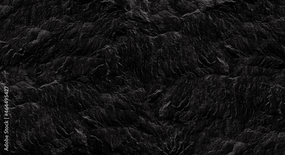 Fototapeta premium Black lined marble stone texture background.