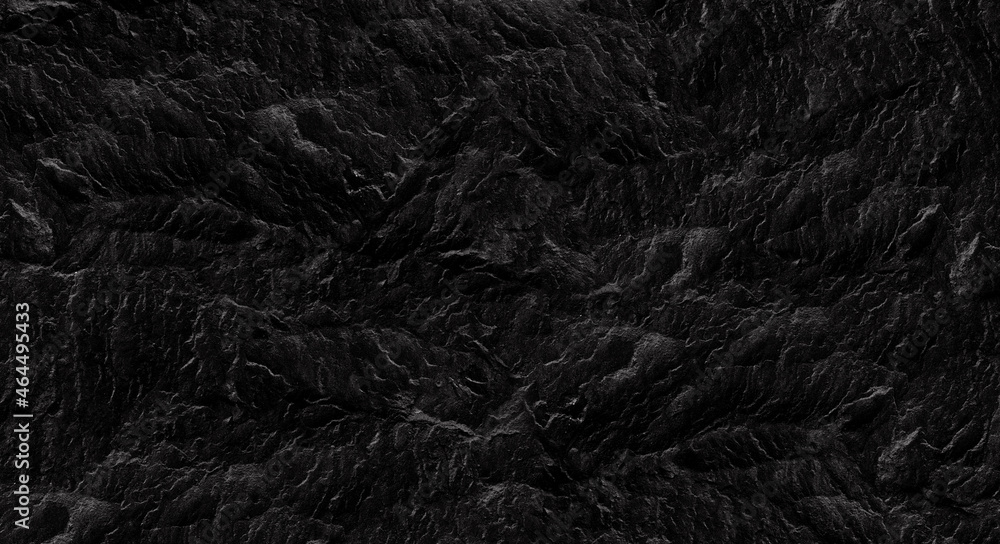 Fototapeta premium Black lined marble stone texture background.