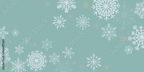 Snow flakes decoration pattern. winter seamless pattern.  Vector illustration.