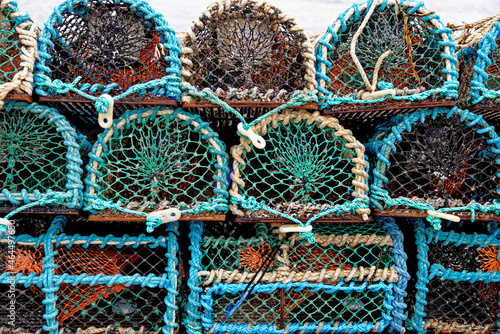 Close up of fish trap for lobster and crab fishing