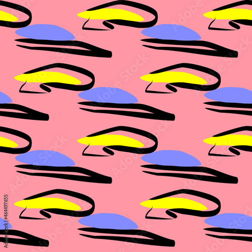 abstract colored seamless pattern. background of arbitrary elements for children