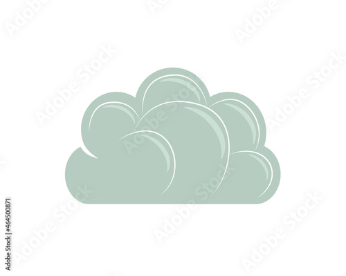 Cartoon cloud in isolate on a white background. Vector illustration