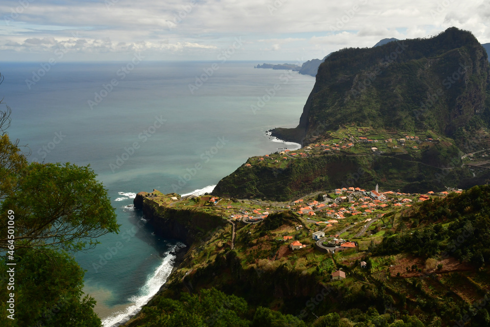 Faial, Madeira, Portugal - february 23 2018 : landscape