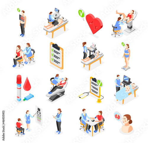 Health Checkup Isometric Set