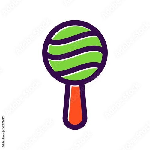 Maracas Filled Vector Icon Design