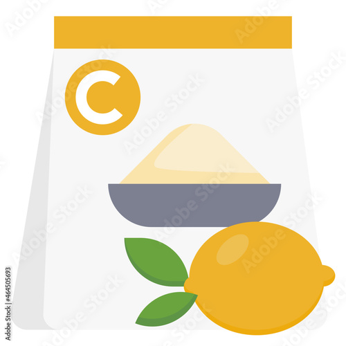 acid powder flat icon