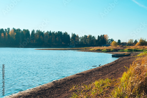 Wallpaper Mural river bank on an autumn day Torontodigital.ca