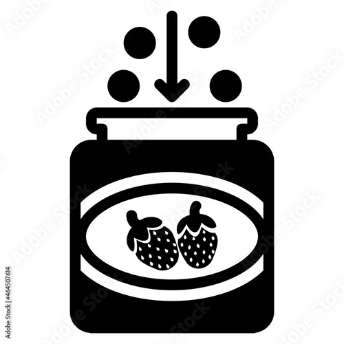 food addictive glyph icon