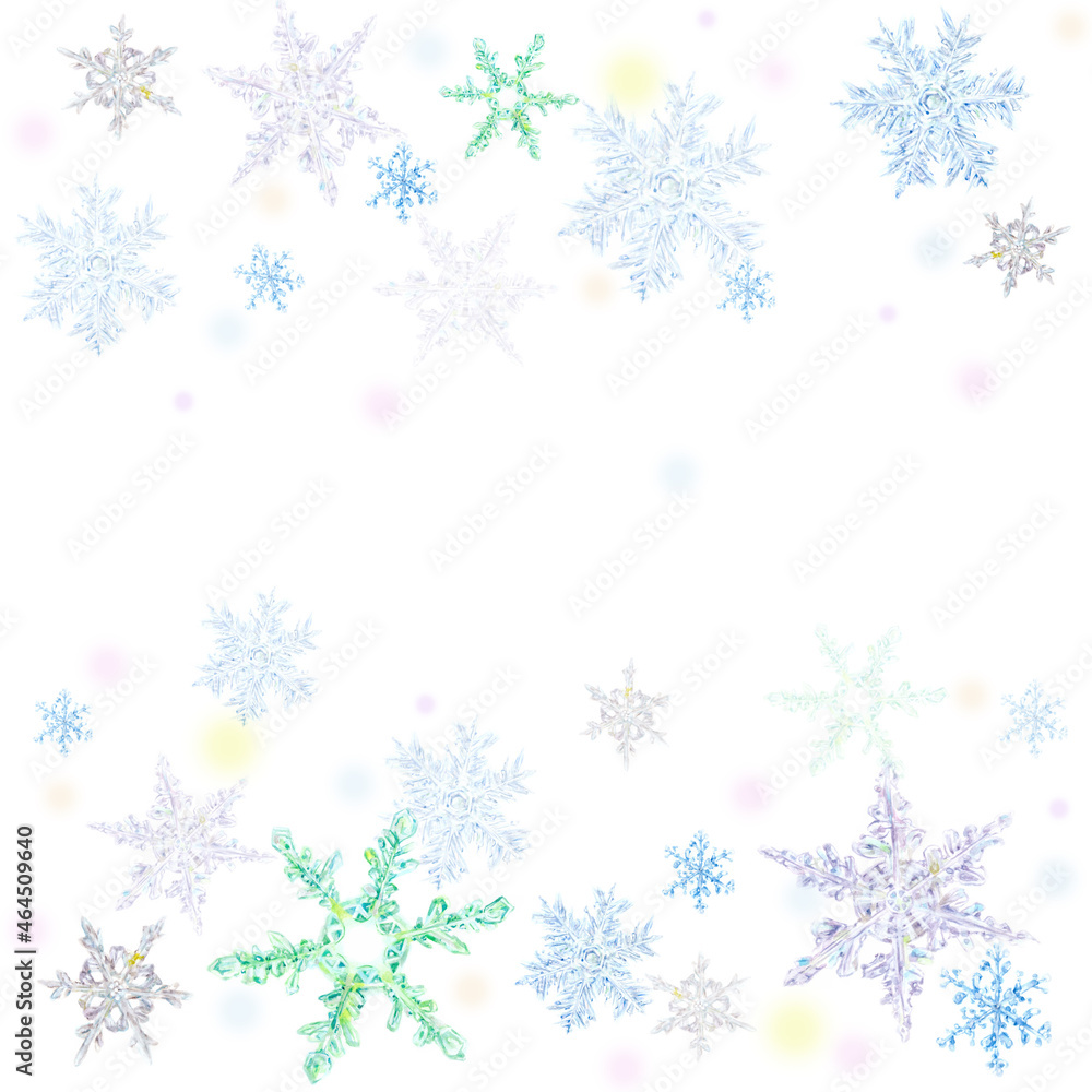 雪の結晶 コピースペース 雪の結晶 コピースペース