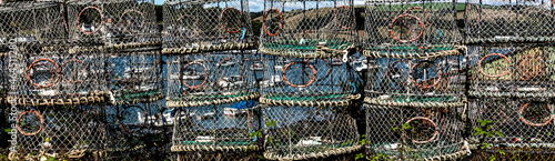 Crab lobster pots - banner background image