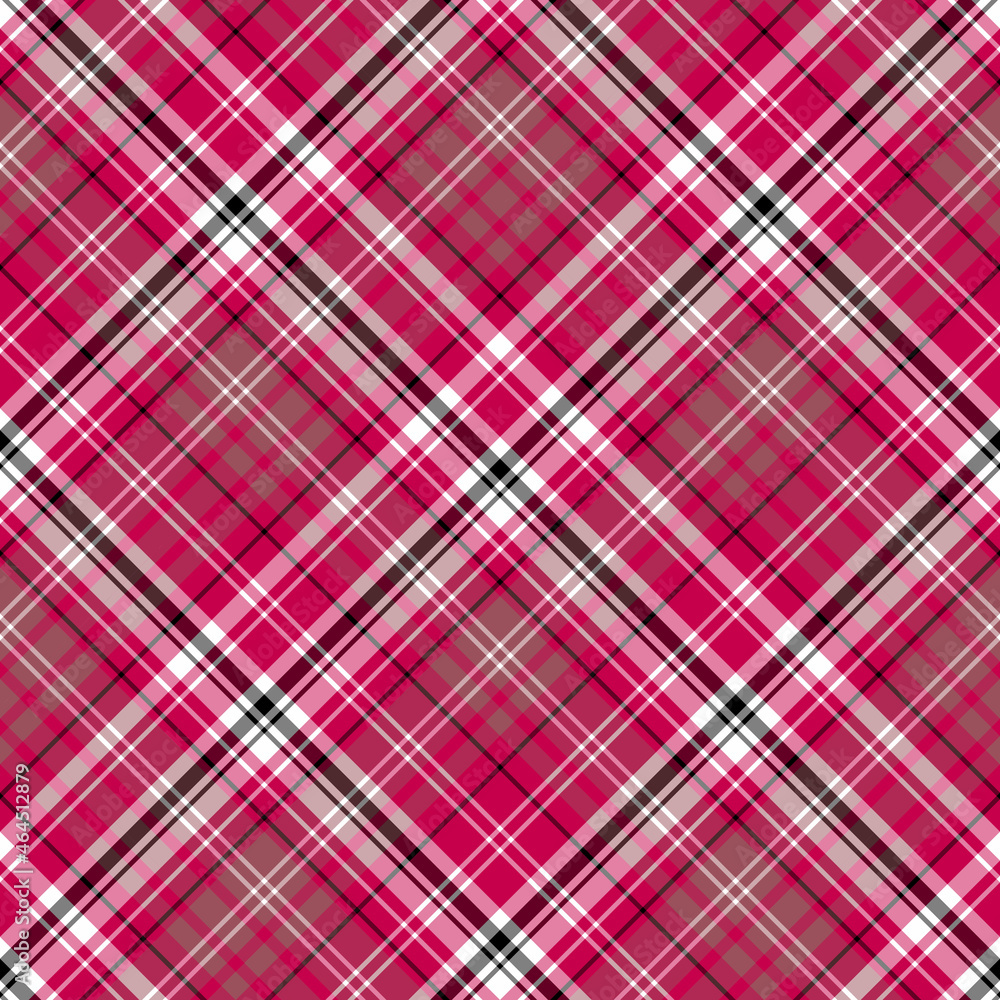 Seamless pattern in dark pink, white and black colors for plaid, fabric, textile, clothes, tablecloth and other things. Vector image. 2 Seamless pattern in dark pink, white and black colors for plaid, fabric, textile, clothes, tablecloth and other things. Vector image. 2