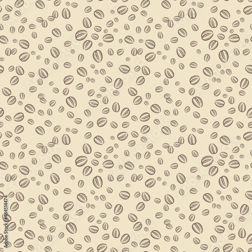 Coffee beans icon seamless pattern background