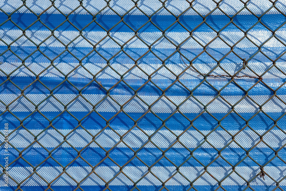 Fototapeta premium fence against blue sky