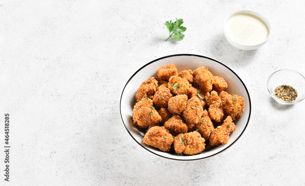 Crispy fried breaded chicken bites Crispy fried breaded chicken bites