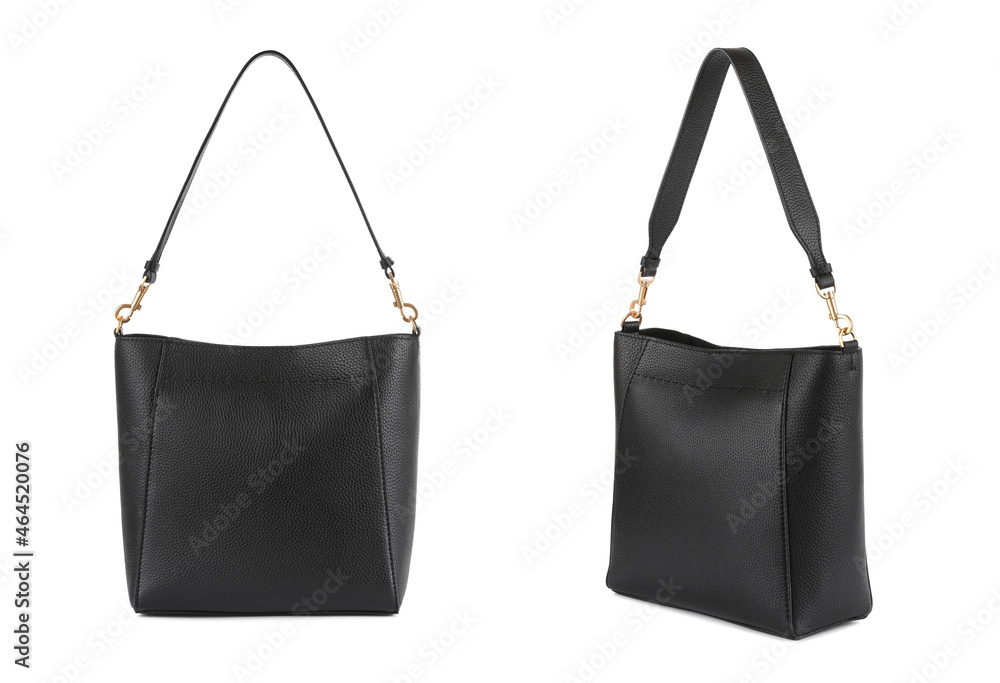 Black women's classic bag. Leather bag
