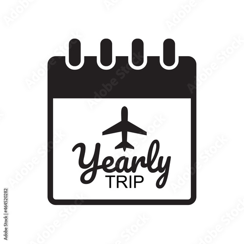 yearly trip graphic element design