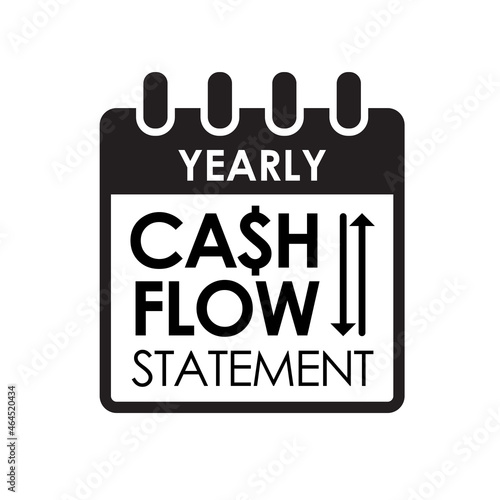 cash flow statement graphic element design