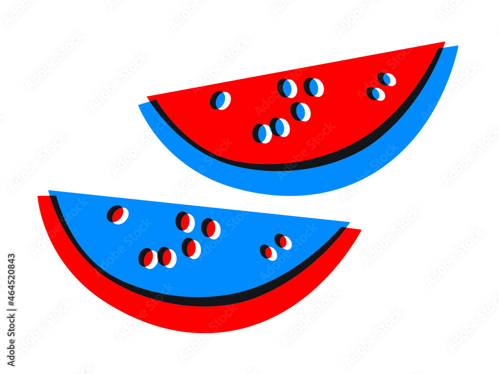 Watermelon icon cartoon flat style. Fruit vector illustration. Abstract icon fruit. Isolated berry on white background. Vector illustration EPS10. Red blue print fruits. Watermelon icon cartoon flat style. Fruit vector illustration. Abstract icon fruit. Isolated berry on white background. Vector illustration EPS10. Red blue print fruits.