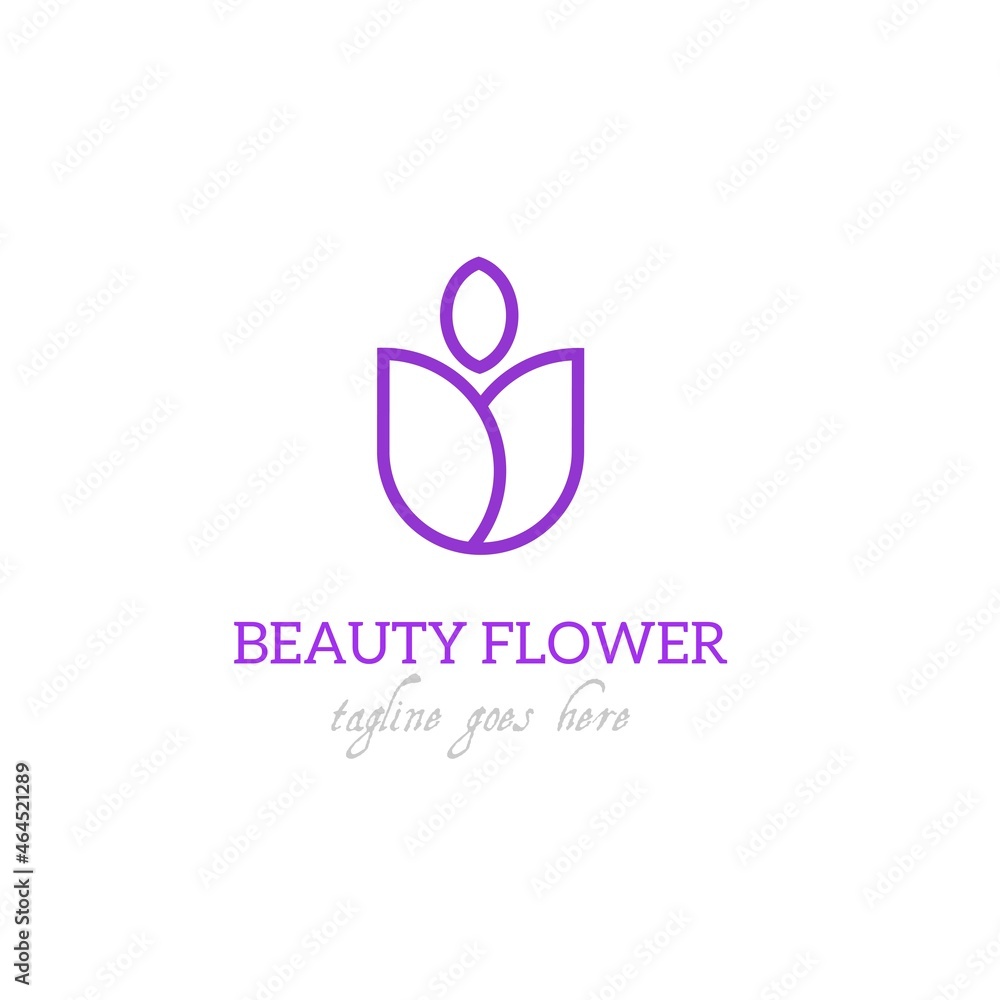 luxury beauty beauty flower logo spa salon cosmetic brand. circular flower and leaf logotype - vector luxury beauty beauty flower logo spa salon cosmetic brand. circular flower and leaf logotype - vector