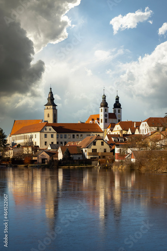 Telc  Unesco world heritage site  Southern Moravia  Czech Republic.