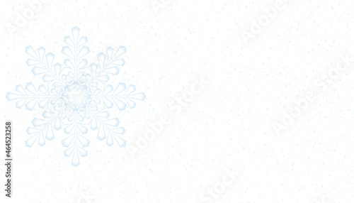 Snowflake white background background banner
