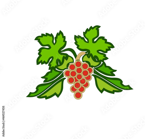 WINE GRAPES VINTAGE VINEYARDS SYMBOL GOLD ELEGANT ILLUSTRATION LUXURY MADE IN ITALY