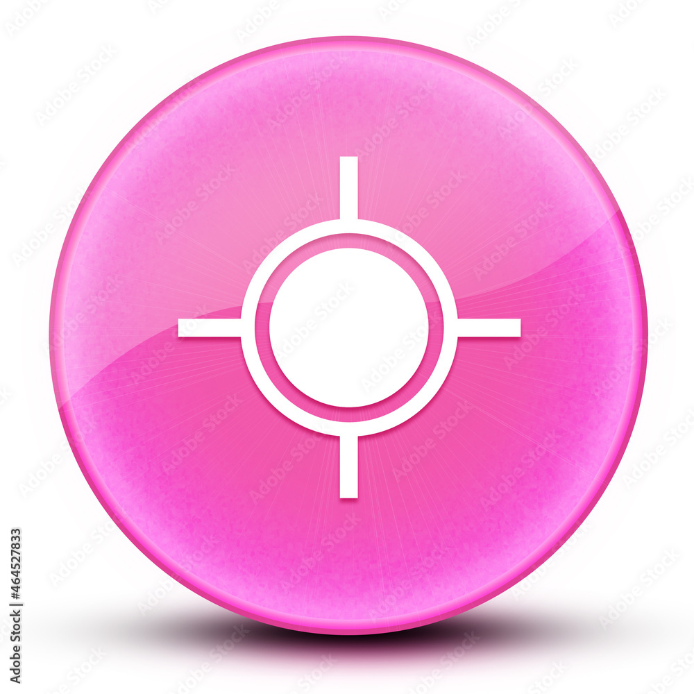 Location eyeball glossy elegant pink round button abstract Location eyeball glossy elegant pink round button abstract