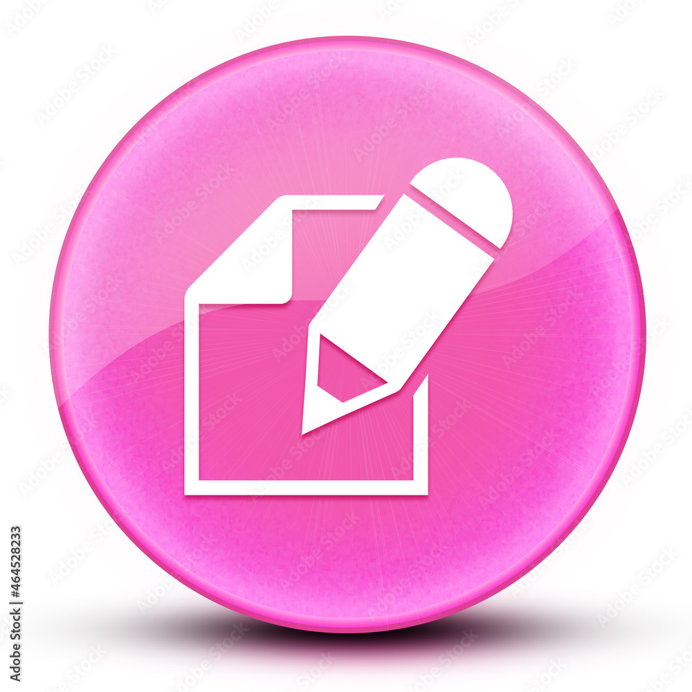 Pencil book eyeball glossy elegant pink round button abstract Pencil book eyeball glossy elegant pink round button abstract
