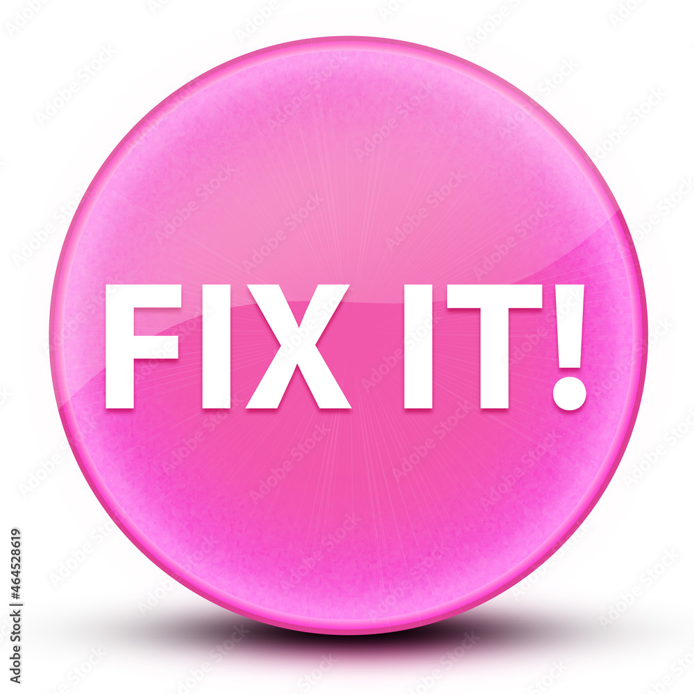 Fix It! eyeball glossy elegant pink round button abstract Fix It! eyeball glossy elegant pink round button abstract