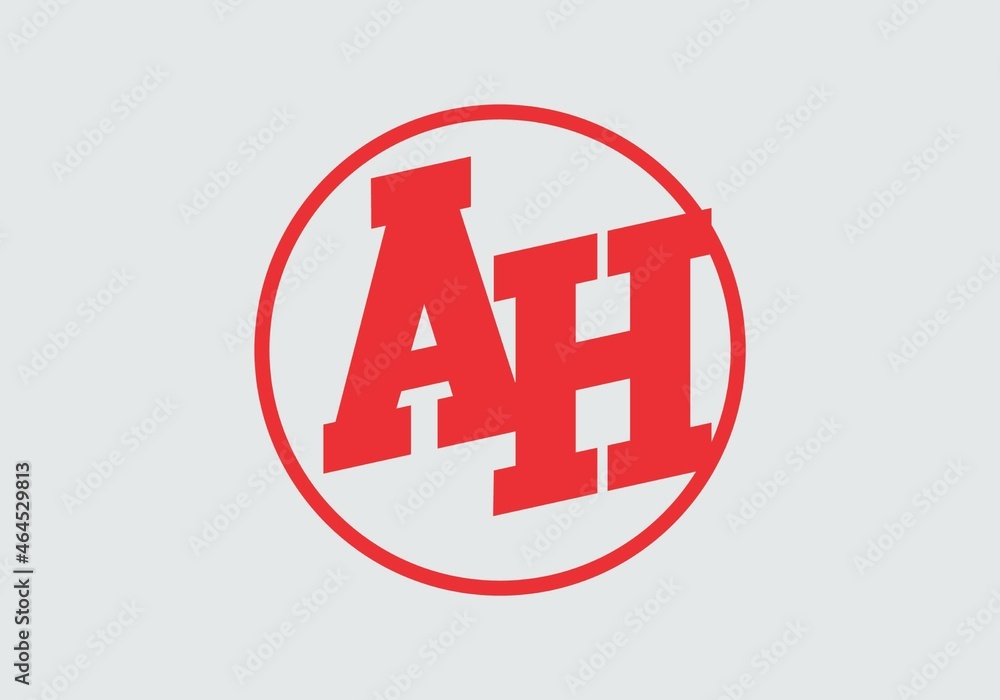 Graphic shape of AH initial letter Graphic shape of AH initial letter