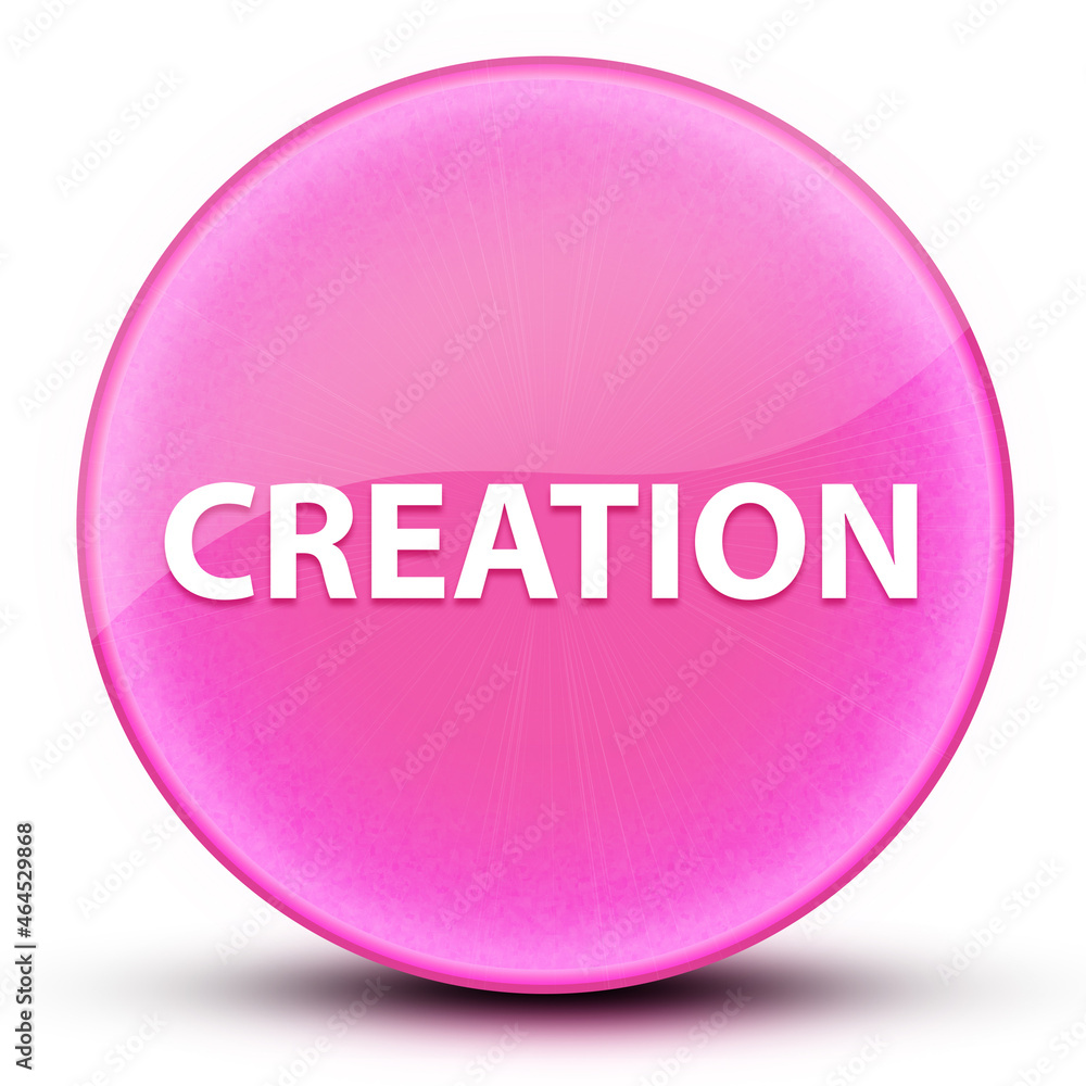 Creation eyeball glossy elegant pink round button abstract Creation eyeball glossy elegant pink round button abstract