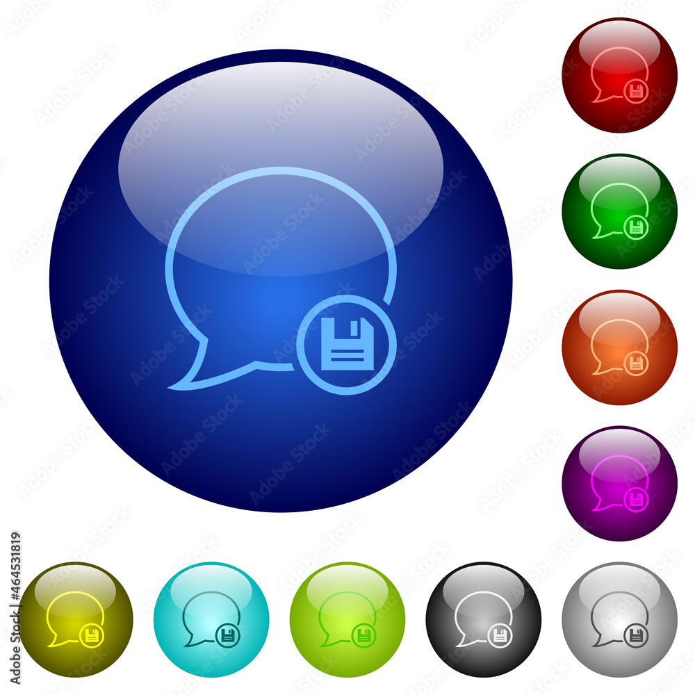 Save message outline color glass buttons Save message outline color glass buttons