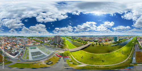 Mannheim Germany aerial 360° x 180° skypano