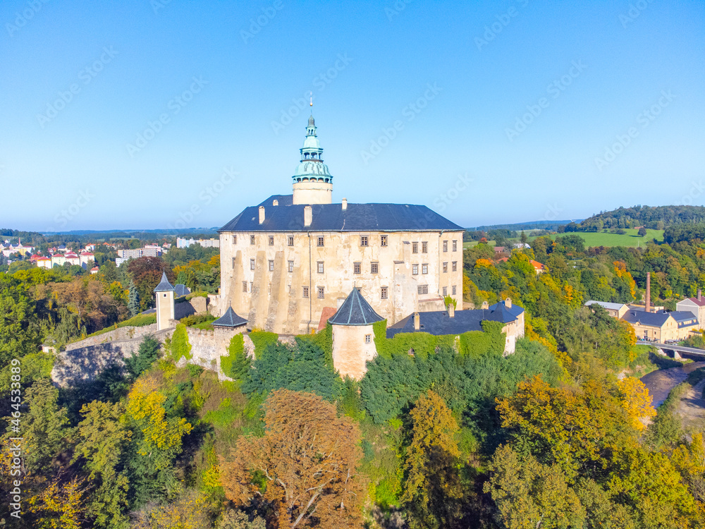 Chateau and Castle Frydlant from above