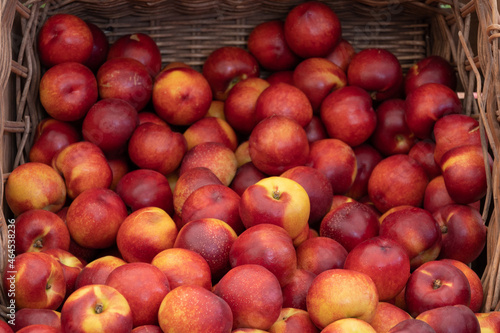 Fresh peaches from the market.