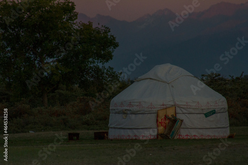 tent on a hill