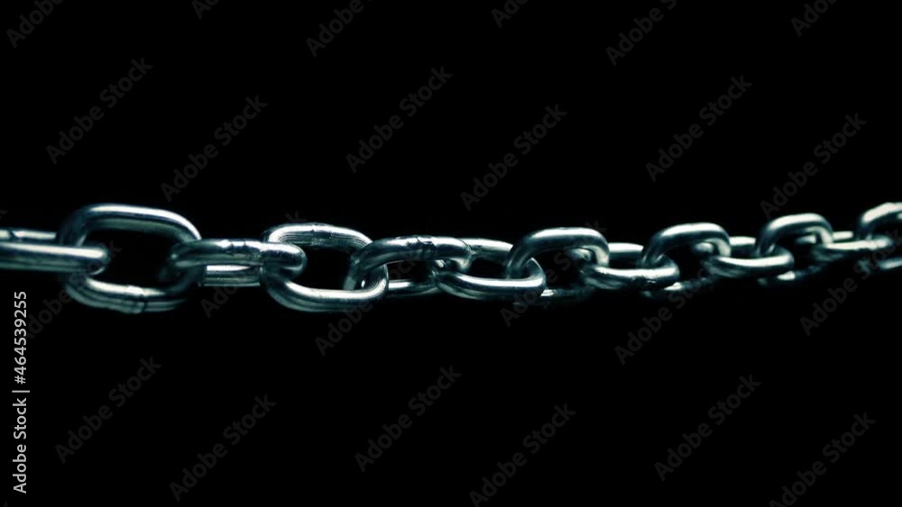 Chain Securing Something Moving Shot Chain Securing Something Moving Shot