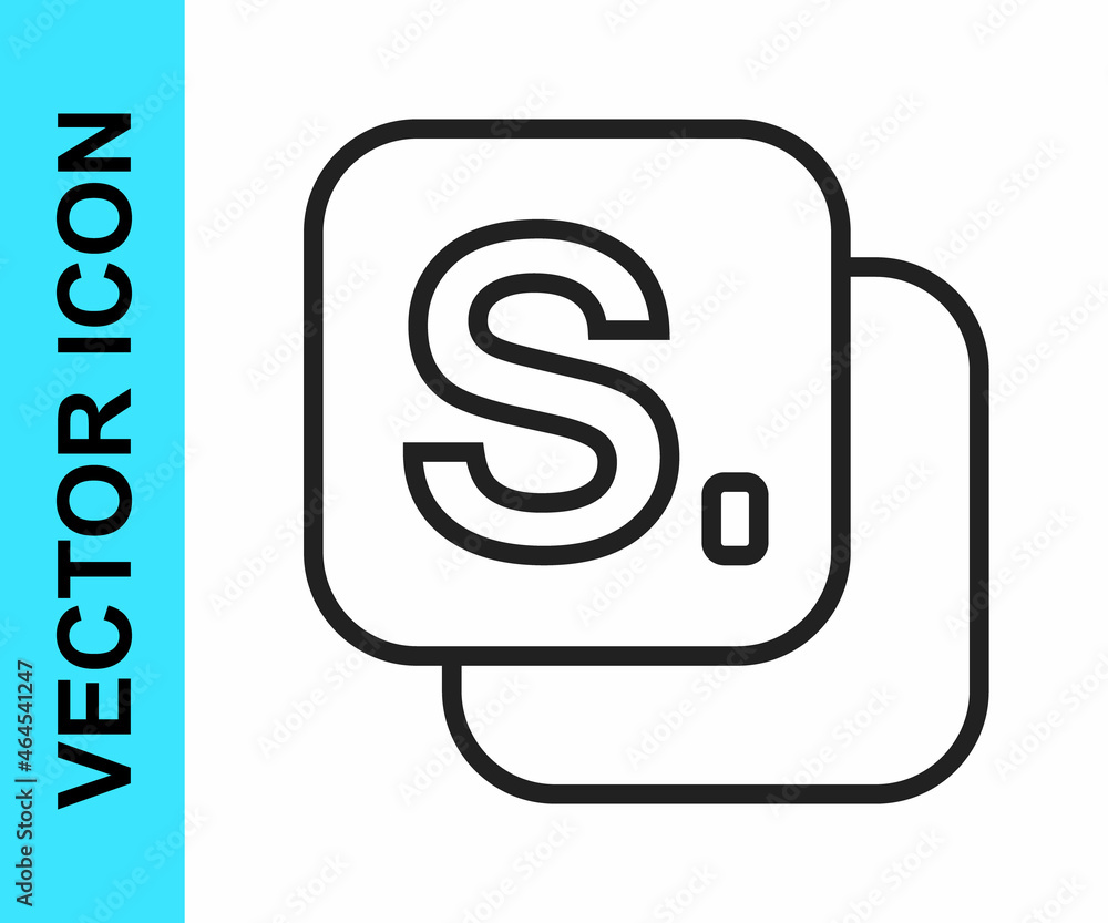 Black line Bingo icon isolated on white background. Lottery tickets for american bingo game. Vector Black line Bingo icon isolated on white background. Lottery tickets for american bingo game. Vector