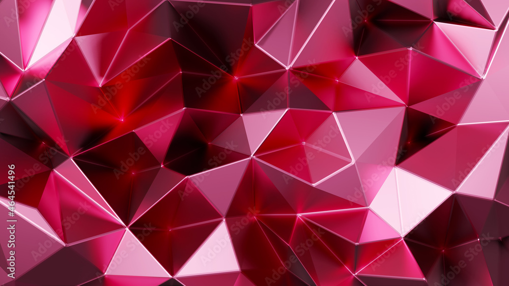 3D Crimson Triangle Abstract Background 3D Crimson Triangle Abstract Background