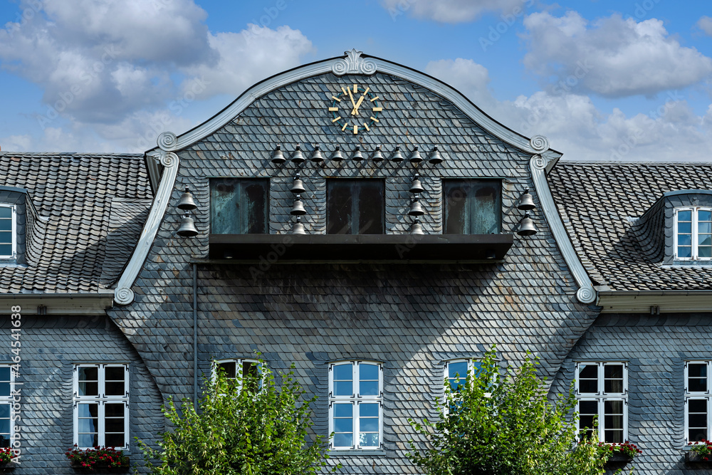 Glockenspiel am Hotel Schiefer in Goslar Stock Photo Adobe Stock